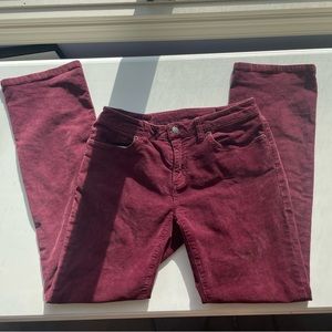 CORDUROY PATAGONIA LOW RISE brand cute fit burgundy pants W29 L30